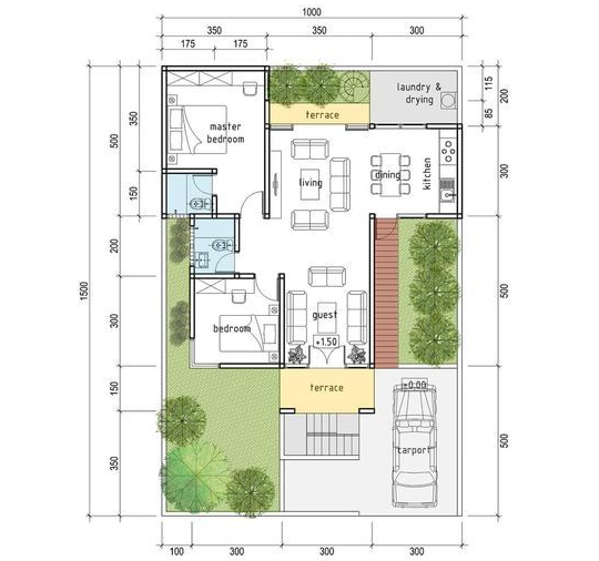 Intip Desain Rumah Sederhana Cocok Untuk Pasangan Baru Voyer Design