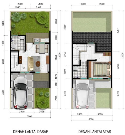 Denah Rumah Lantai Yang Memaksimalkan Ruangan Voyer Design